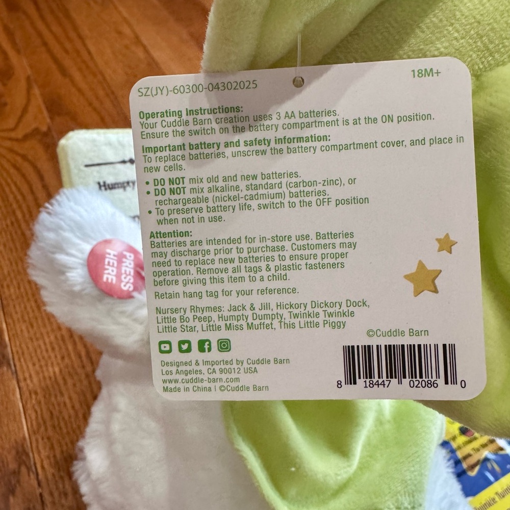 Cuddle Barn Mother Goose Read Along— Plush Goose Toy with Book NWT - Picture 3 of 6
